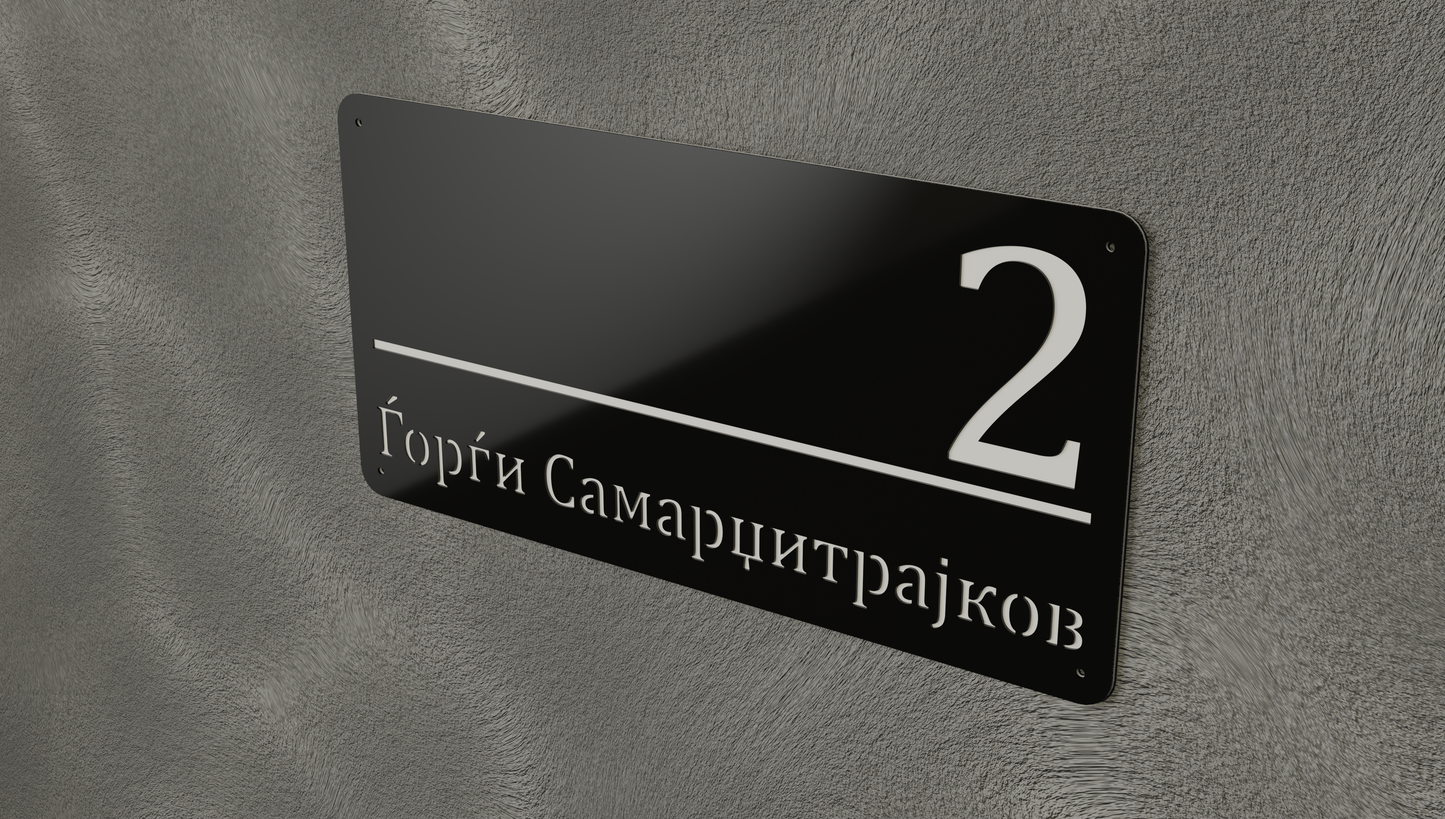 Куќен број модел001