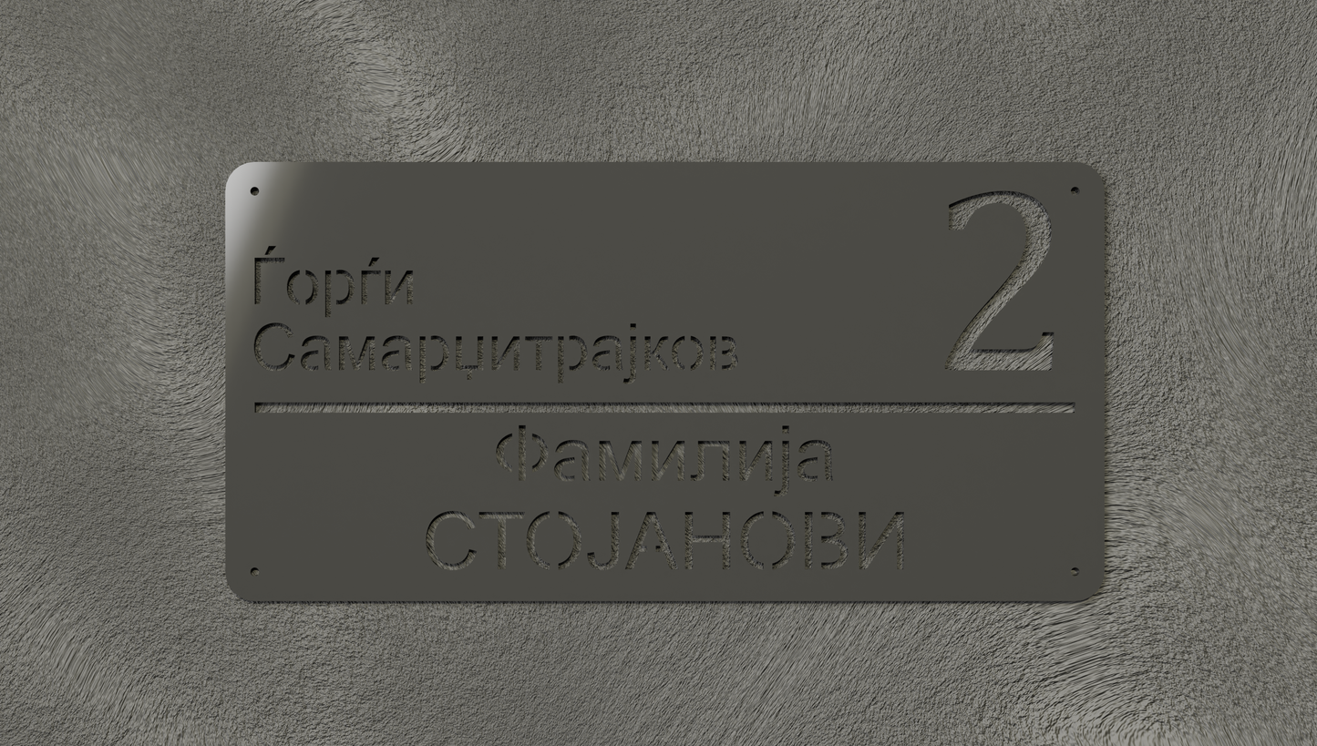 Куќен број модел004