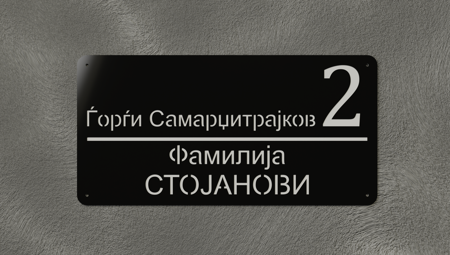 Куќен број модел004.5