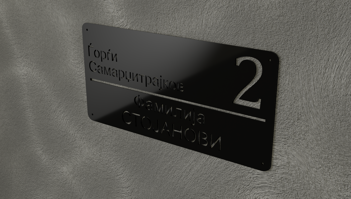 Куќен број модел004