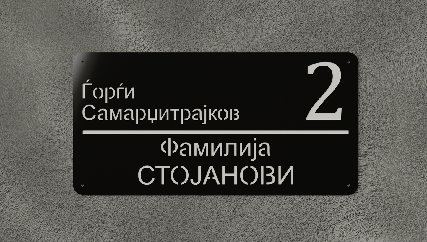 Куќен број модел004