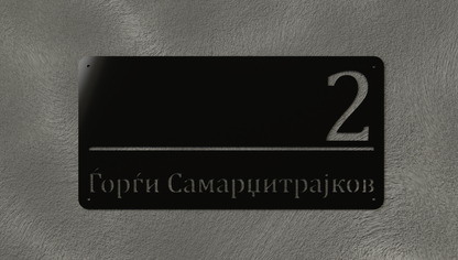 Куќен број модел001