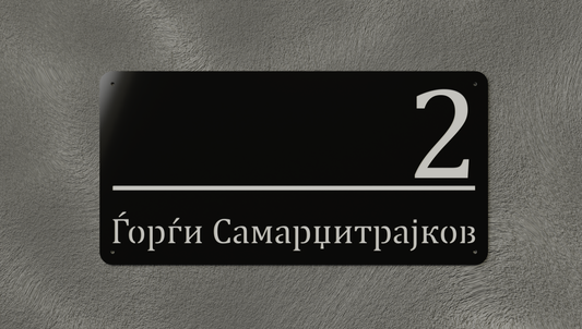 Куќен број модел001