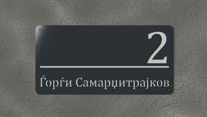 Куќен број модел001