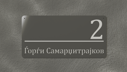 Куќен број модел001