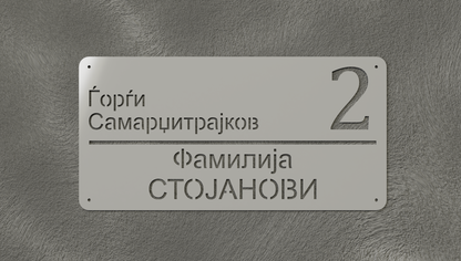 Куќен број модел004