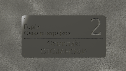 Куќен број модел004